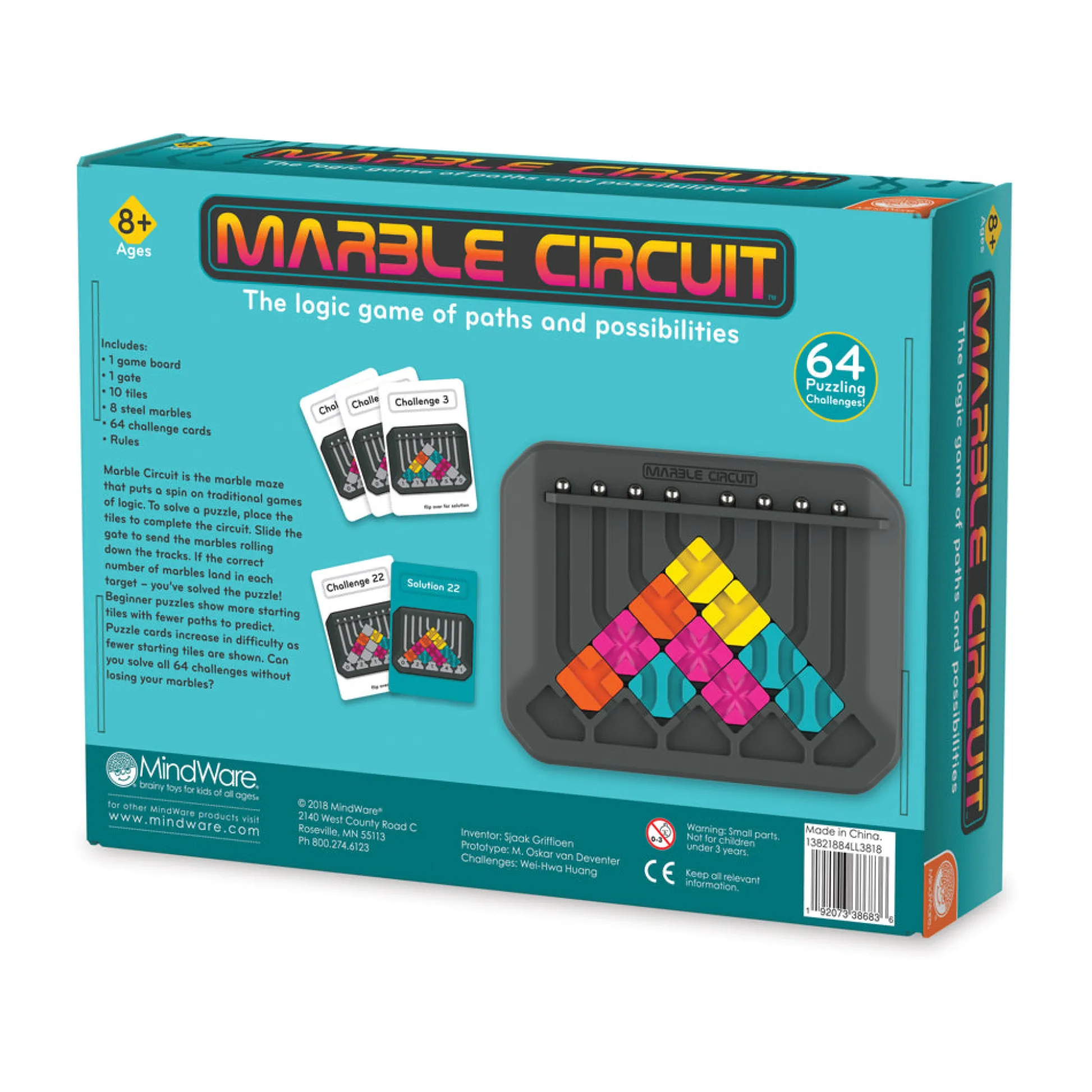 AreYouGame MindWare Marble Circuit – Multi-Directional Marble Maze Game* Role-Playing Games|Board Games