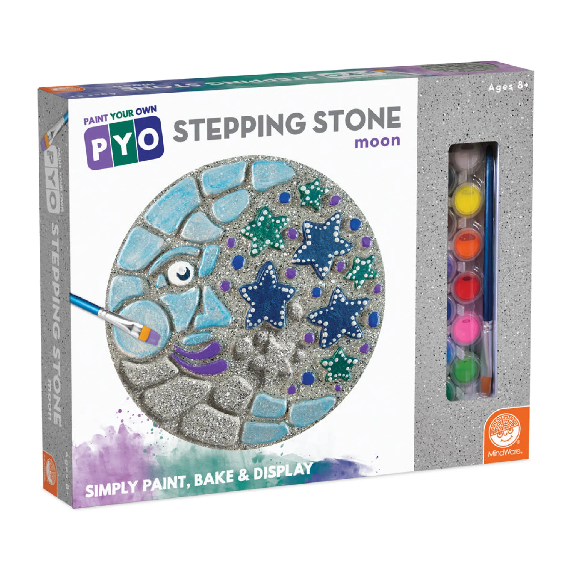 AreYouGame MindWare Paint Your Own Celestial Moon Stepping Stone Kit* Drawing, Color & Painting