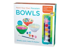 AreYouGame MindWare Paint Your Own Porcelain Bowls Craft Kit* Drawing, Color & Painting