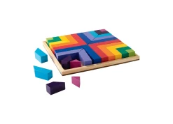 AreYouGame MindWare Pattern Play Colorful Wooden Blocks and Tray Set* Wood & Jumbo Blocks