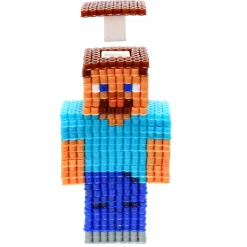 Flat River Group Minecraft 3D Pixel Bead Craft Kit - 2500 Beads* Crafts & Activities