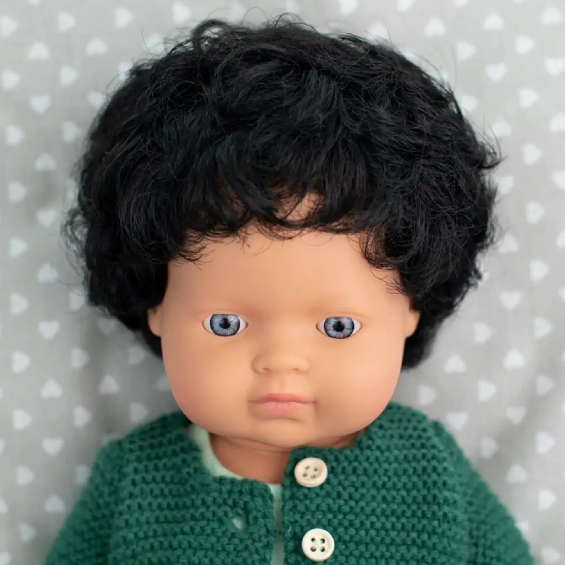 Educators Resource Miniland 15 inch Curly Haired Baby Doll with Underwear* Social & Emotional Skills|Baby Dolls