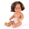 Educators Resource Miniland 15 inch Doll with Glasses - Inclusive Playmate* Rag Dolls|Stuffed Animals & Plush Toys