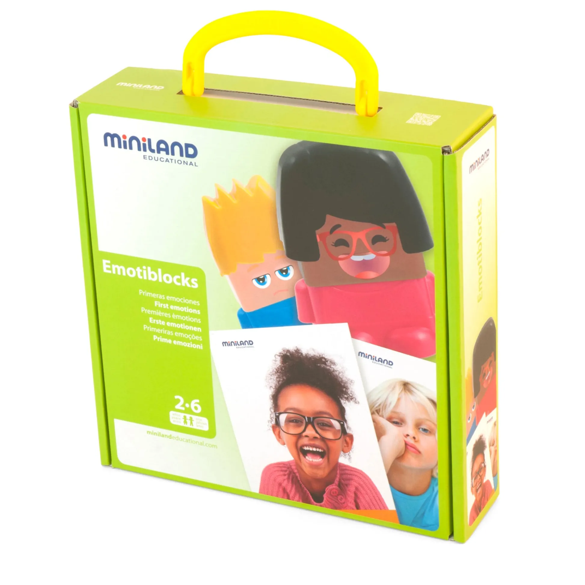 Educators Resource Miniland Educational Emotiblocks - Interchangeable Emotion Blocks - 18 Pieces* Preschool Education Toys & Activities|Social & Emotional Skills