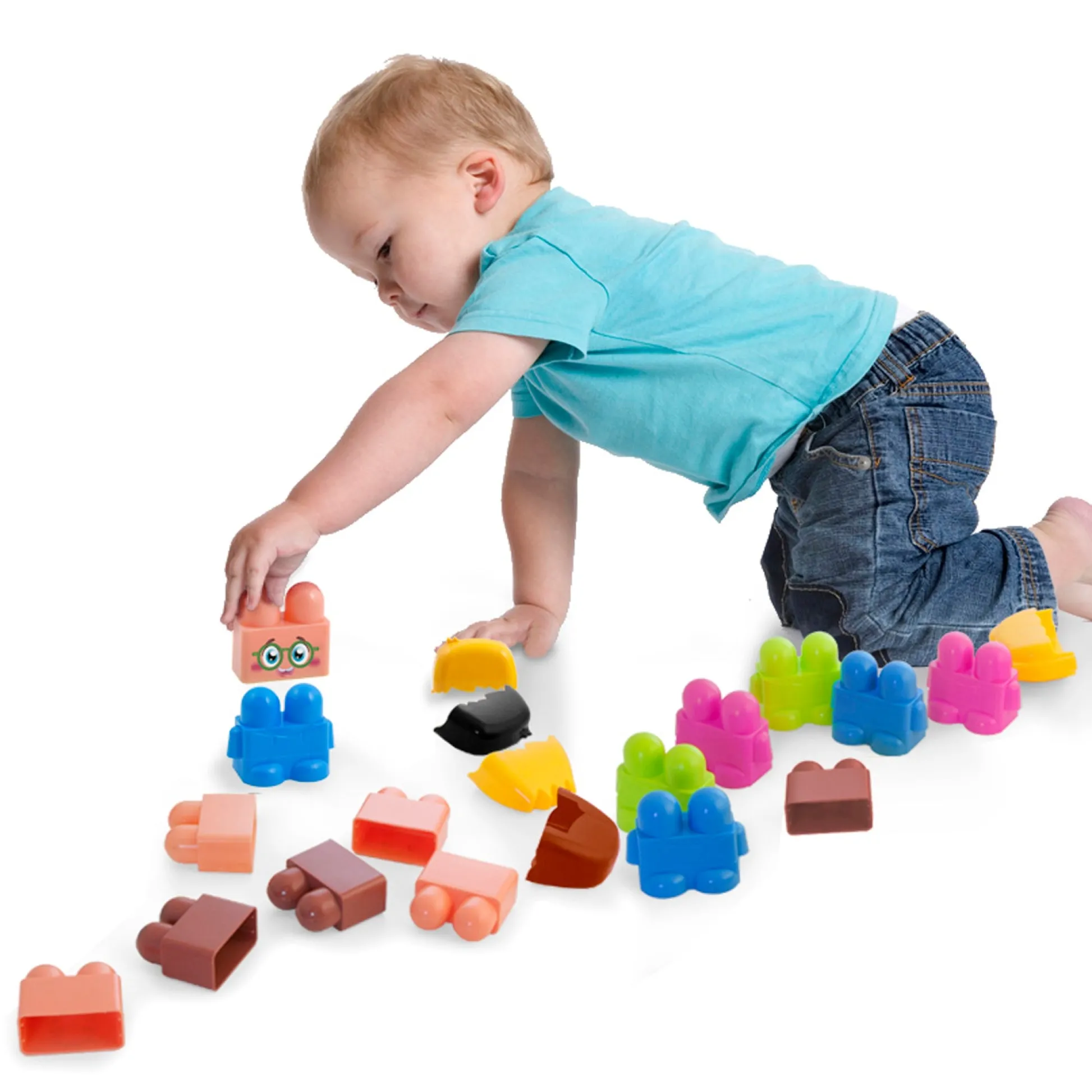 Educators Resource Miniland Educational Emotiblocks - Interchangeable Emotion Blocks - 18 Pieces* Preschool Education Toys & Activities|Social & Emotional Skills