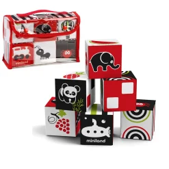 Educators Resource Miniland Educational First Senses - 6 Soft Pattern Cubes Set* Developmental Toys