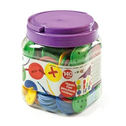 Educators Resource Miniland Educational Lacing Buttons - 140 Piece Learning Set* Preschool Education Toys & Activities