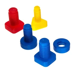 Educators Resource Miniland Educational Nuts & Bolts School Activity Set - 24-Piece Learning Playset* Preschool Education Toys & Activities