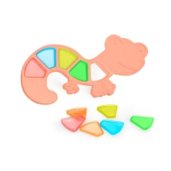 Educators Resource Miniland Feel to Learn - Translucent Colorful Lizard - Sensory Play Set* Preschool Education Toys & Activities