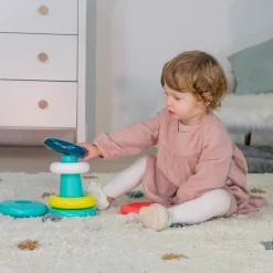 Educators Resource Miniland Feel to Learn: Stack & Roll Rings – Eco-Friendly Toy* Blocks, Sorting & Stacking Toys
