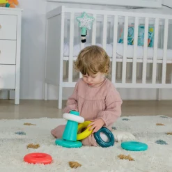 Educators Resource Miniland Feel to Learn: Stack & Roll Rings – Eco-Friendly Toy* Blocks, Sorting & Stacking Toys