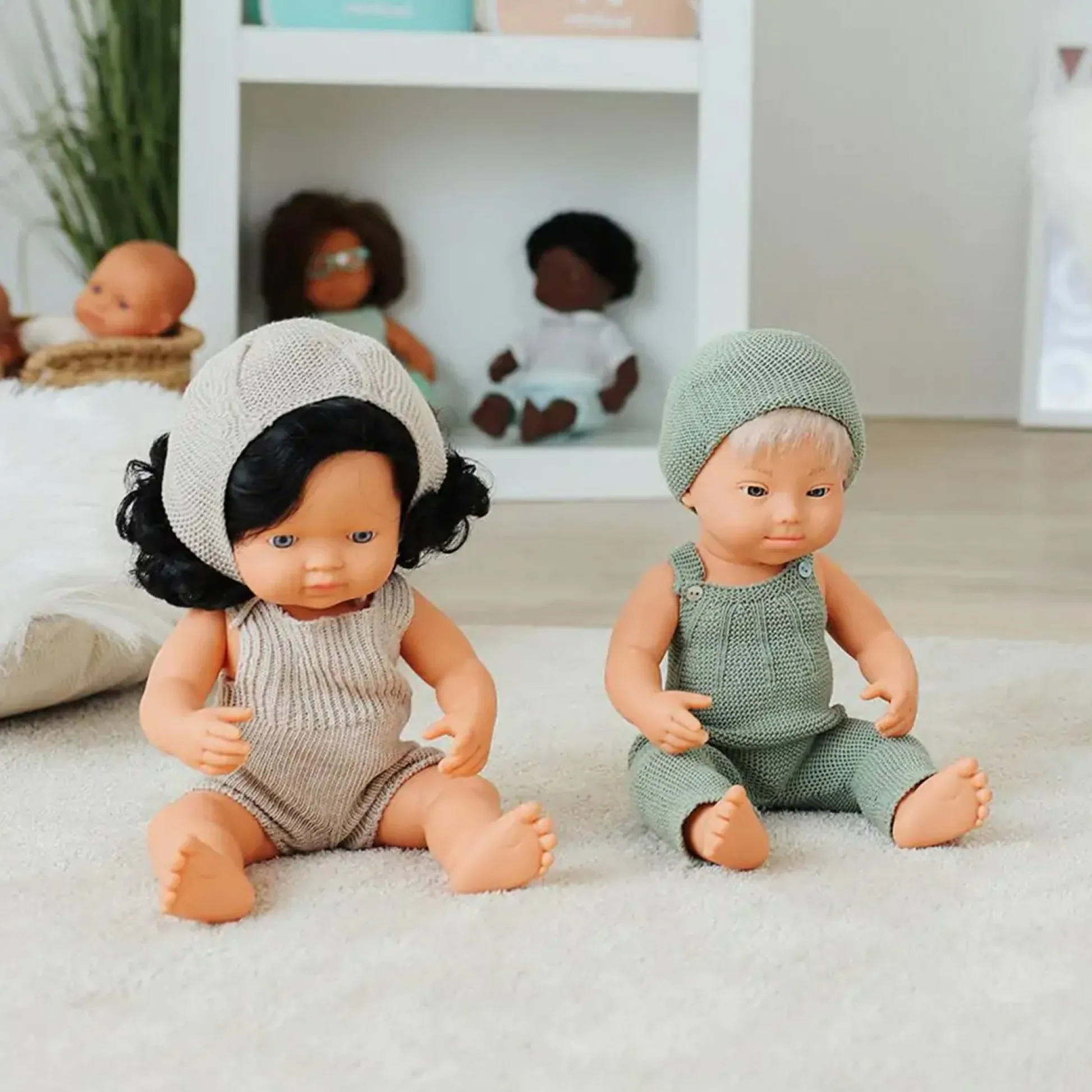 Educators Resource Miniland Knitted Outfit & Beanie for 15" Dolls - Eco-Friendly* Stuffed Animals & Plush Toys