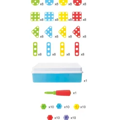 Educators Resource Miniland Mosaic Art Set - Creative Building for Kids - 180 Pieces* Preschool Building Sets & Blocks|Preschool Education Toys & Activities
