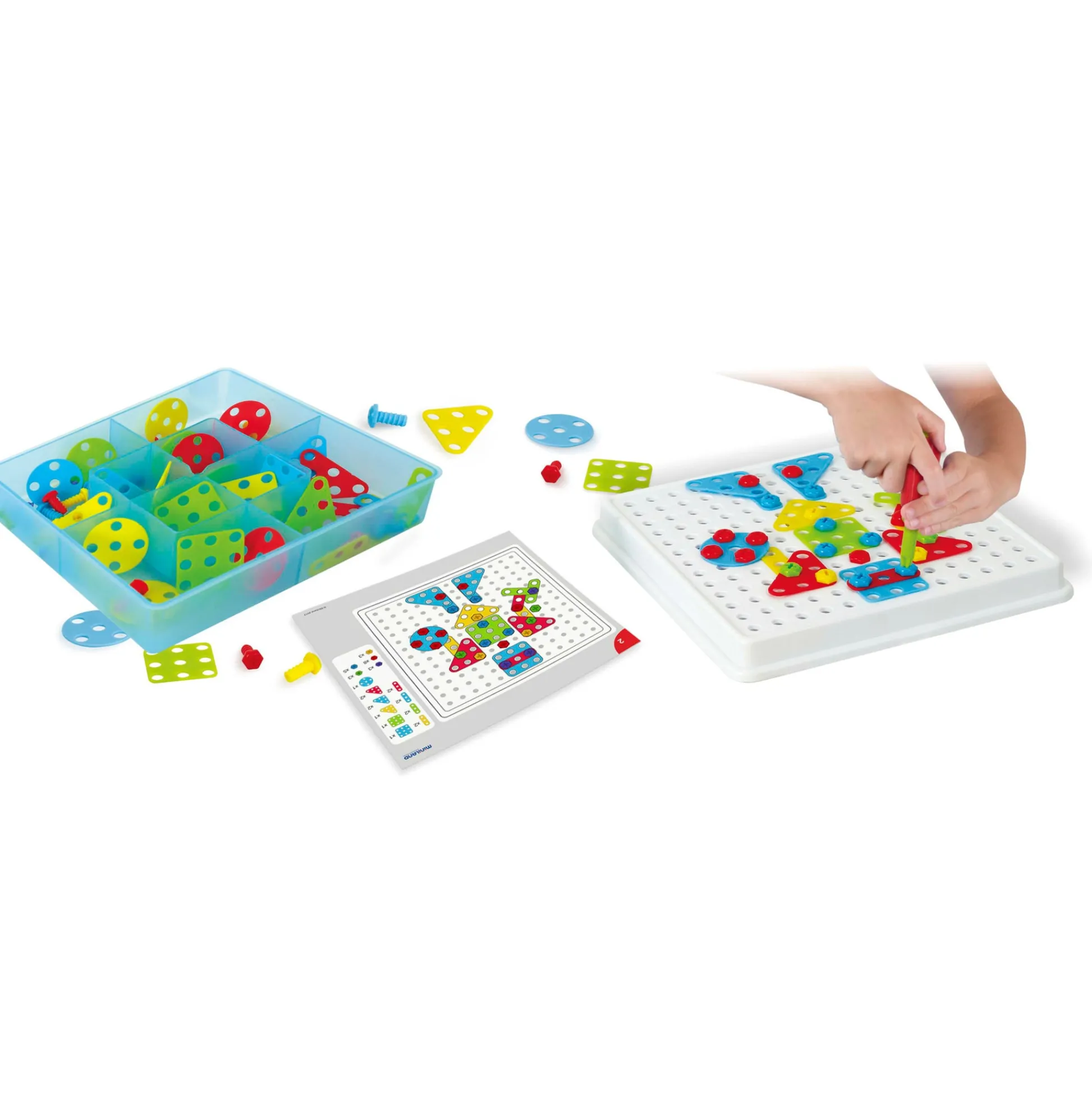 Educators Resource Miniland Mosaic Art Set - Creative Building for Kids - 180 Pieces* Preschool Building Sets & Blocks|Preschool Education Toys & Activities