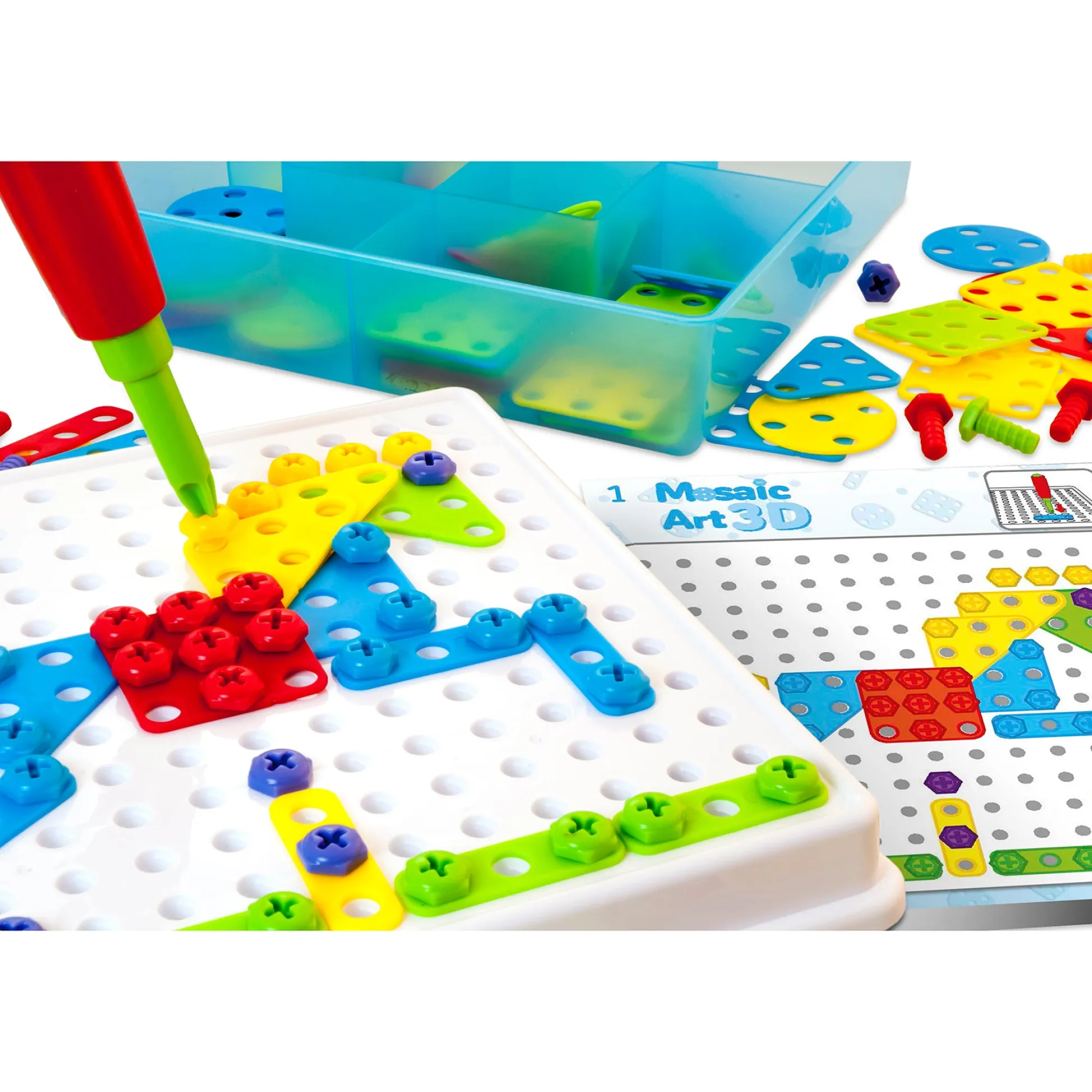Educators Resource Miniland Mosaic Art Set - Creative Building for Kids - 180 Pieces* Preschool Building Sets & Blocks|Preschool Education Toys & Activities