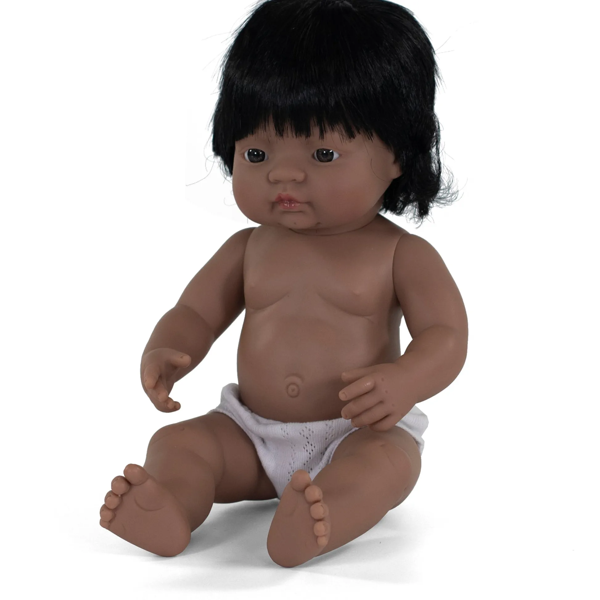 Educators Resource Miniland Playful Pal 15 inch - Brunette with Ponytail* Social & Emotional Skills|Baby Dolls