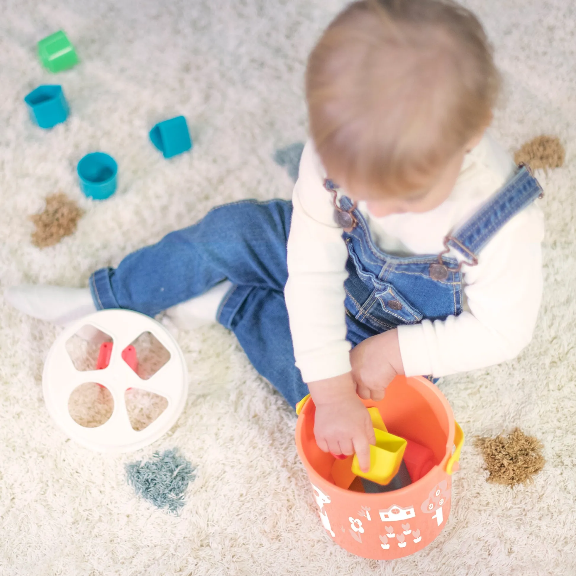 Educators Resource Miniland Shape Sorting Bucket – Playful Salmon* Preschool Education Toys & Activities
