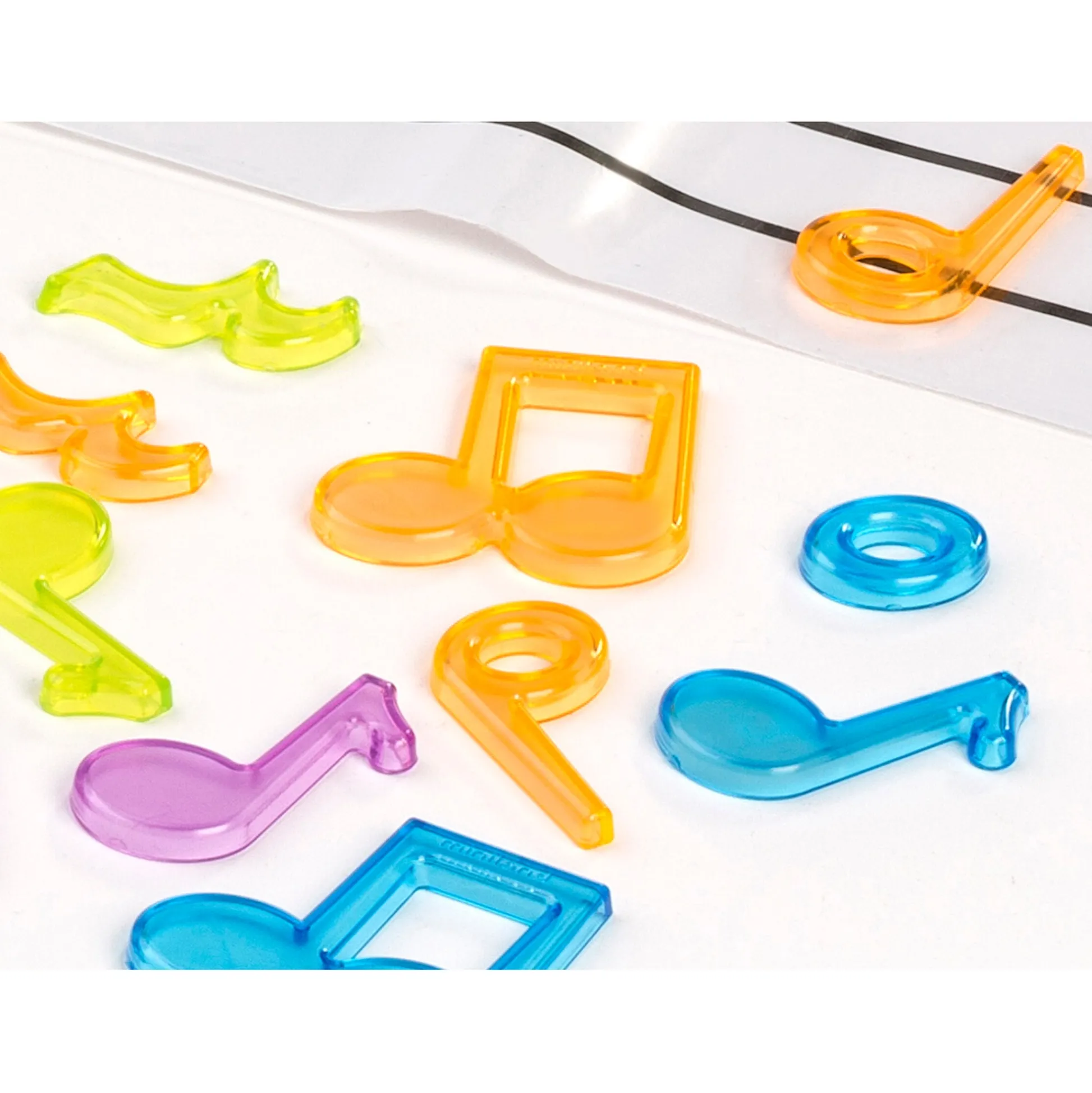 Educators Resource Miniland Translucent Musical Counters - Vibrant Note-Shaped Pieces for Early Learning* Musical & Sound Toys|Musical Toys & Instruments