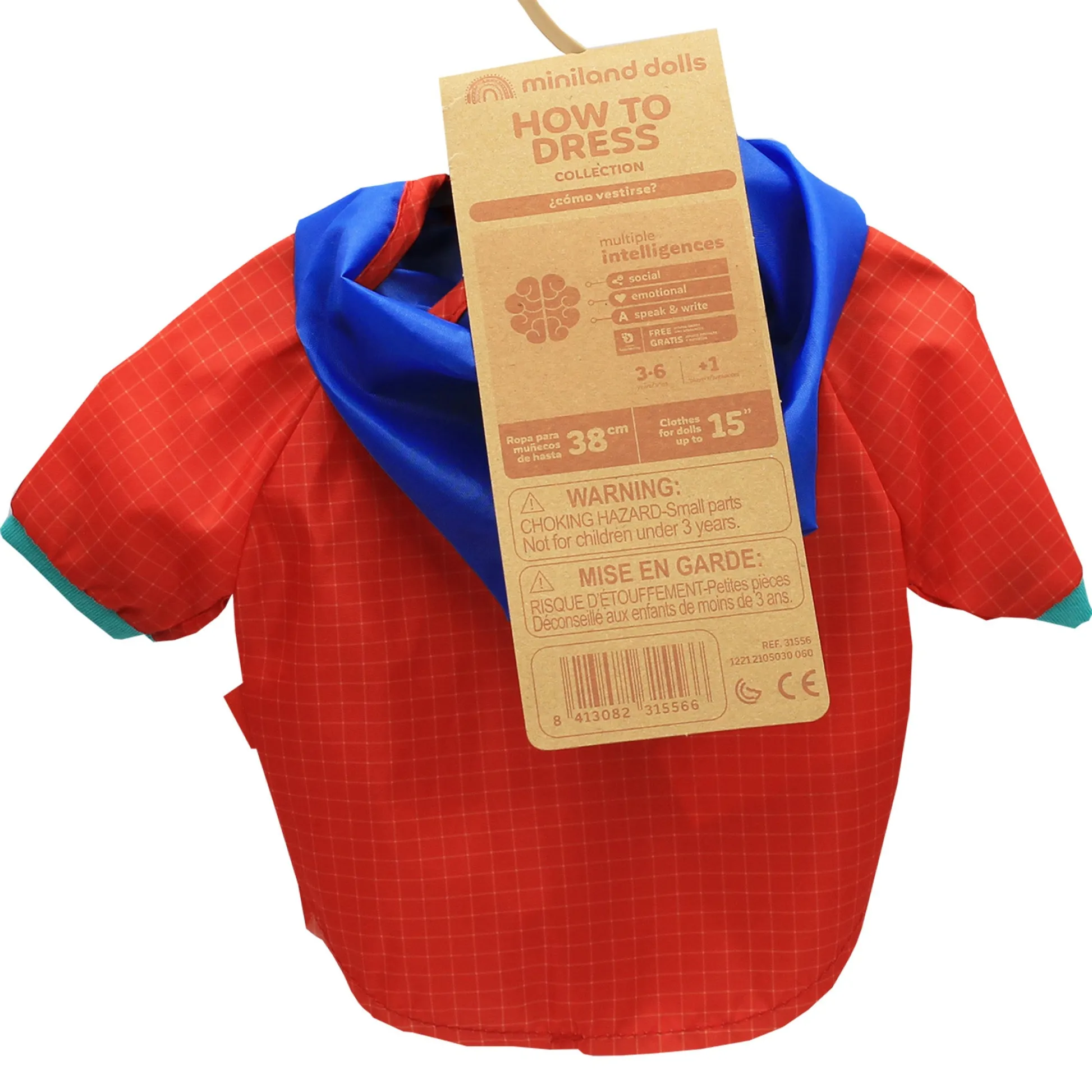 Educators Resource Miniland Weather-Wonder Doll Raincoat & Boots Ensemble* Stuffed Animals & Plush Toys