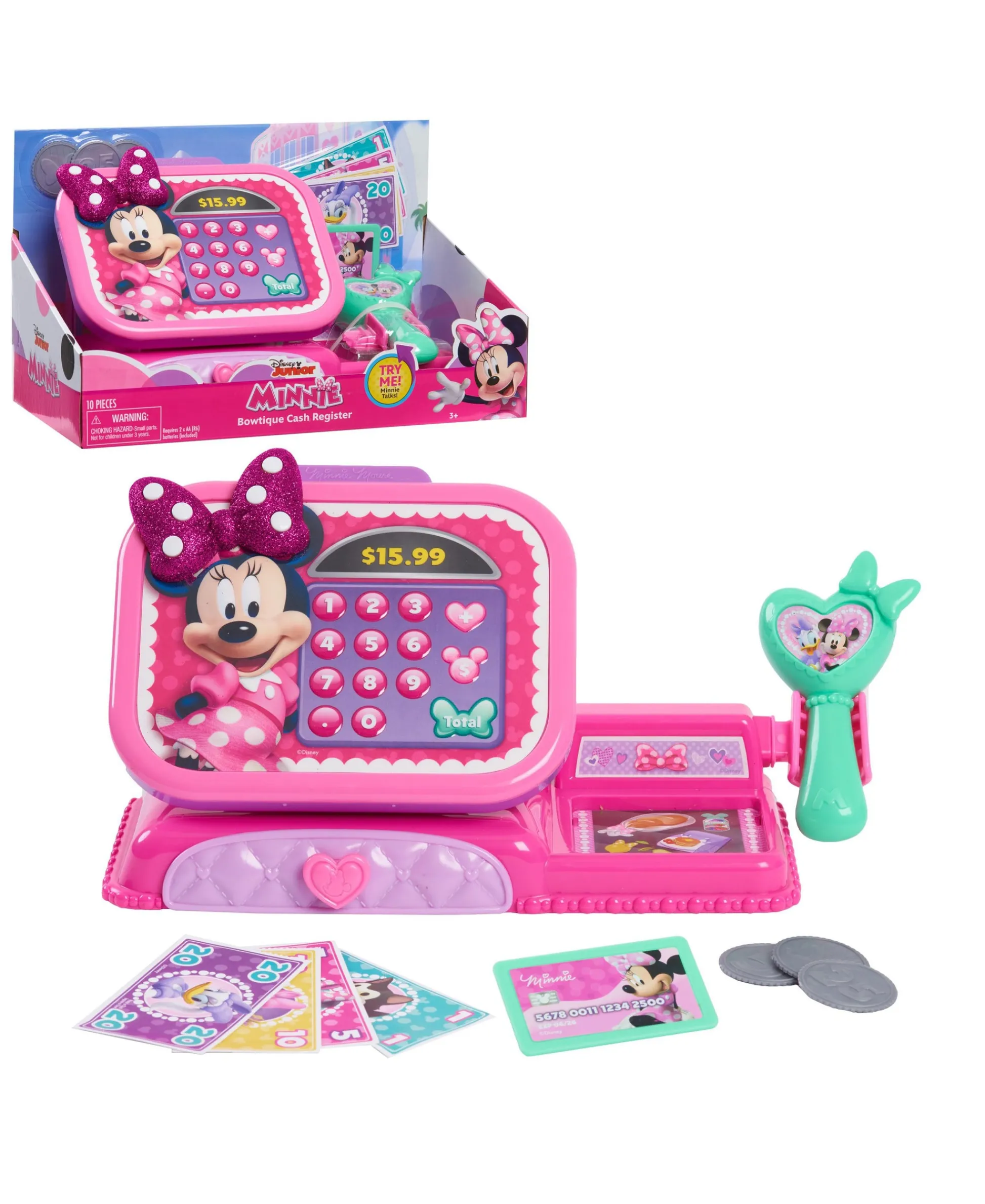 Macy's - Supplier Minnie Mouse Bowtique Talking Cash Register Toy* Kitchens & Play Food|Preschool Pals