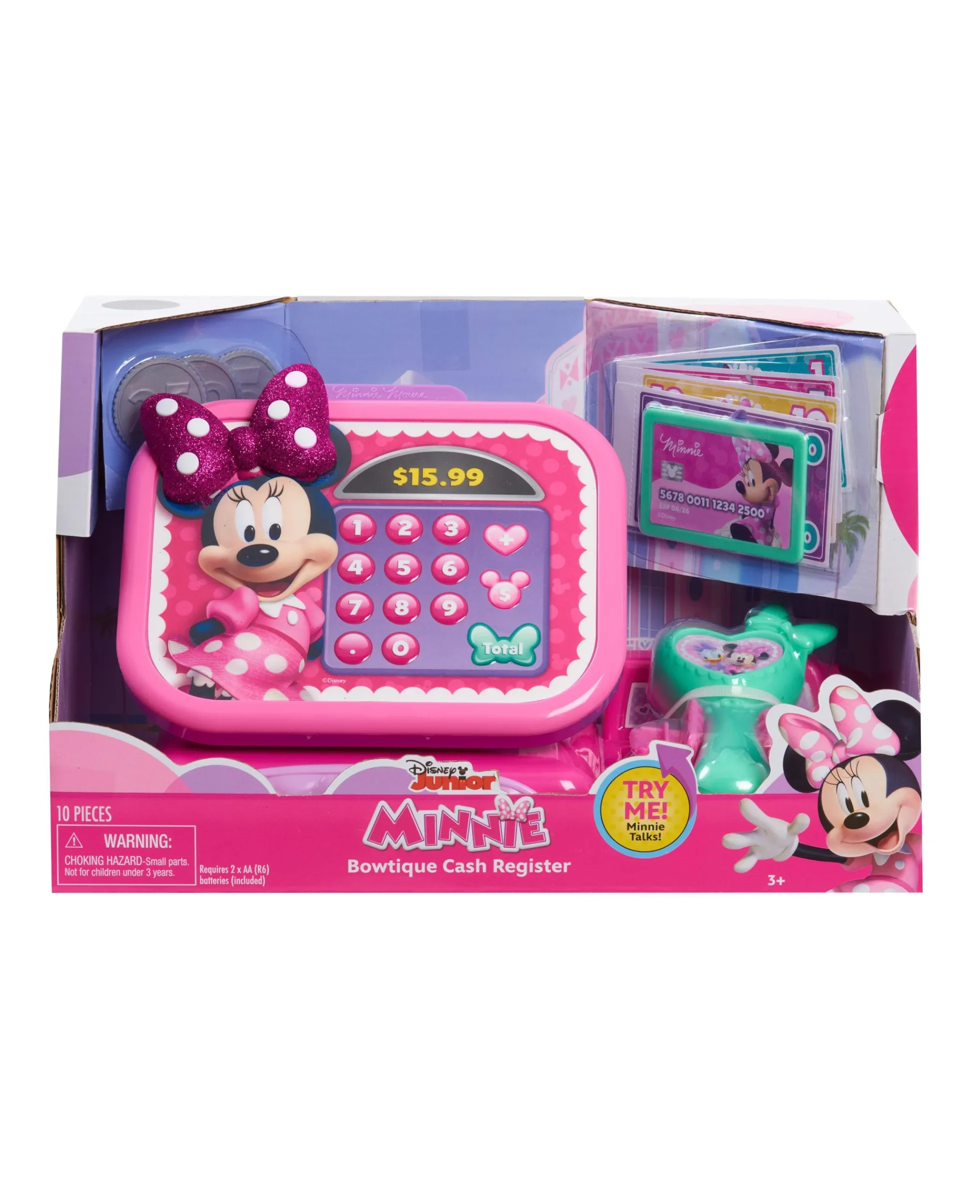 Macy's - Supplier Minnie Mouse Bowtique Talking Cash Register Toy* Kitchens & Play Food|Preschool Pals