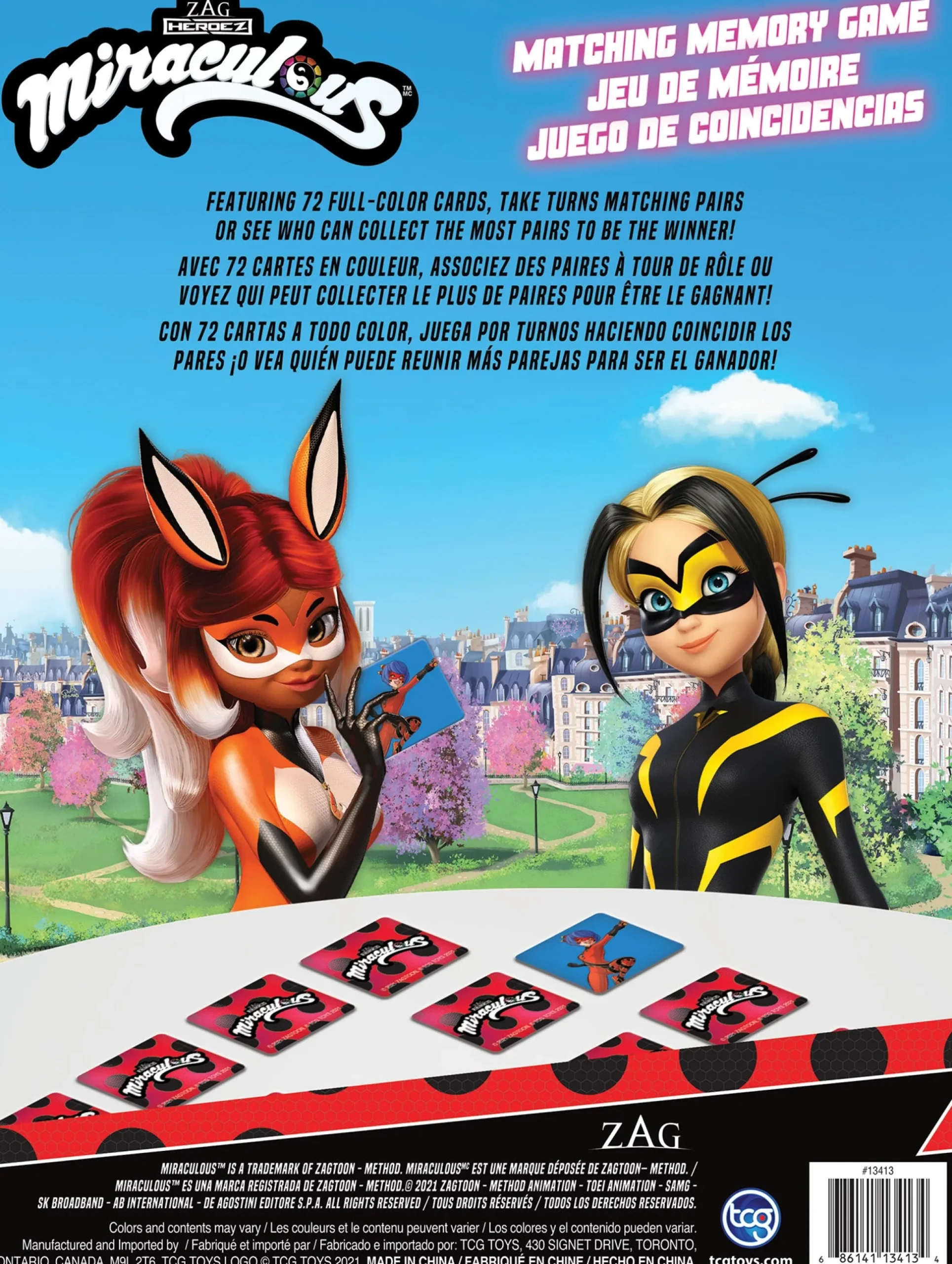 The Distribution Solutions Miraculous Heroez Memory Match Card Game* Card Games