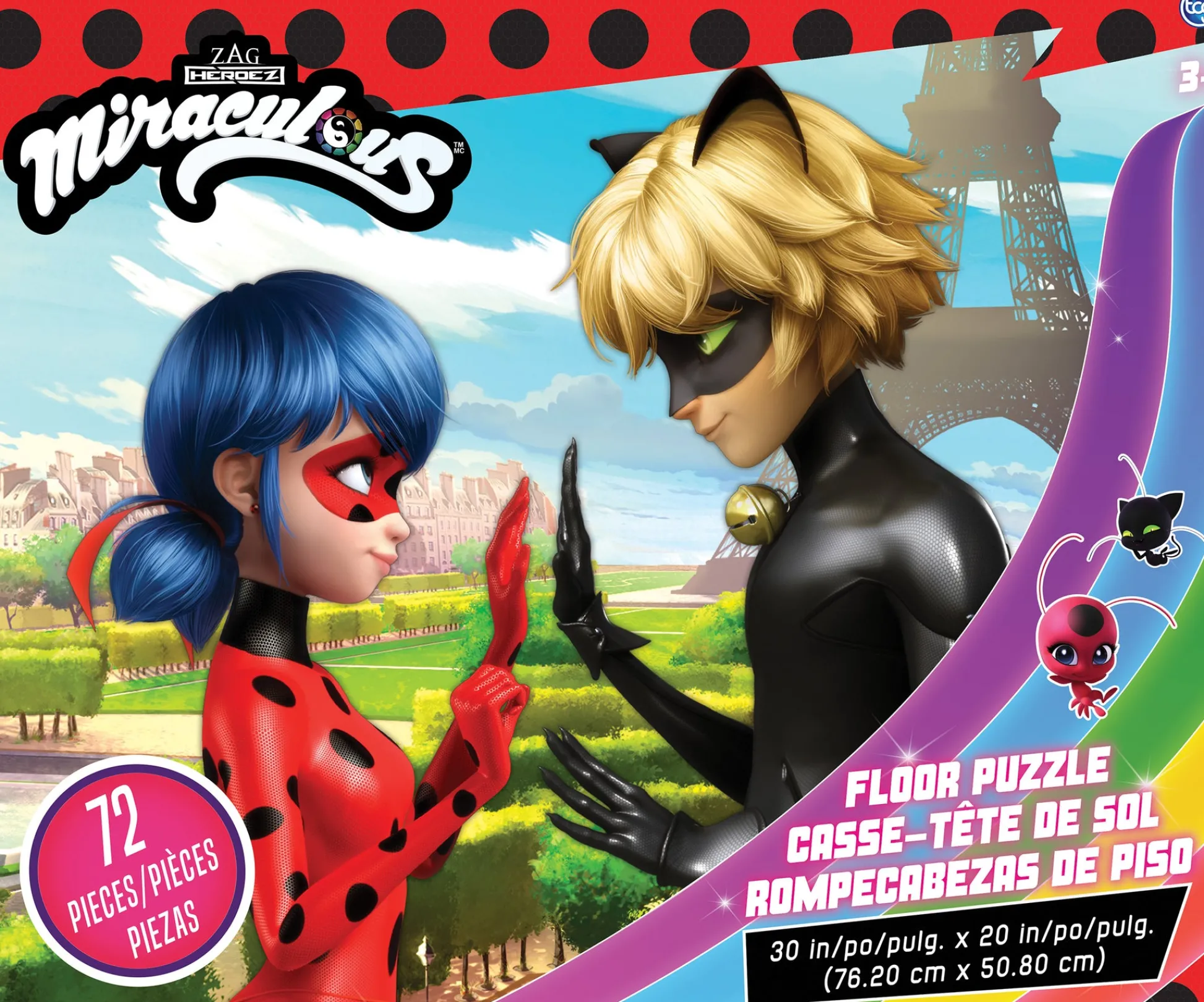 The Distribution Solutions Miraculous Ladybug & Cat Noir 72-Piece Floor Puzzle* Puzzles