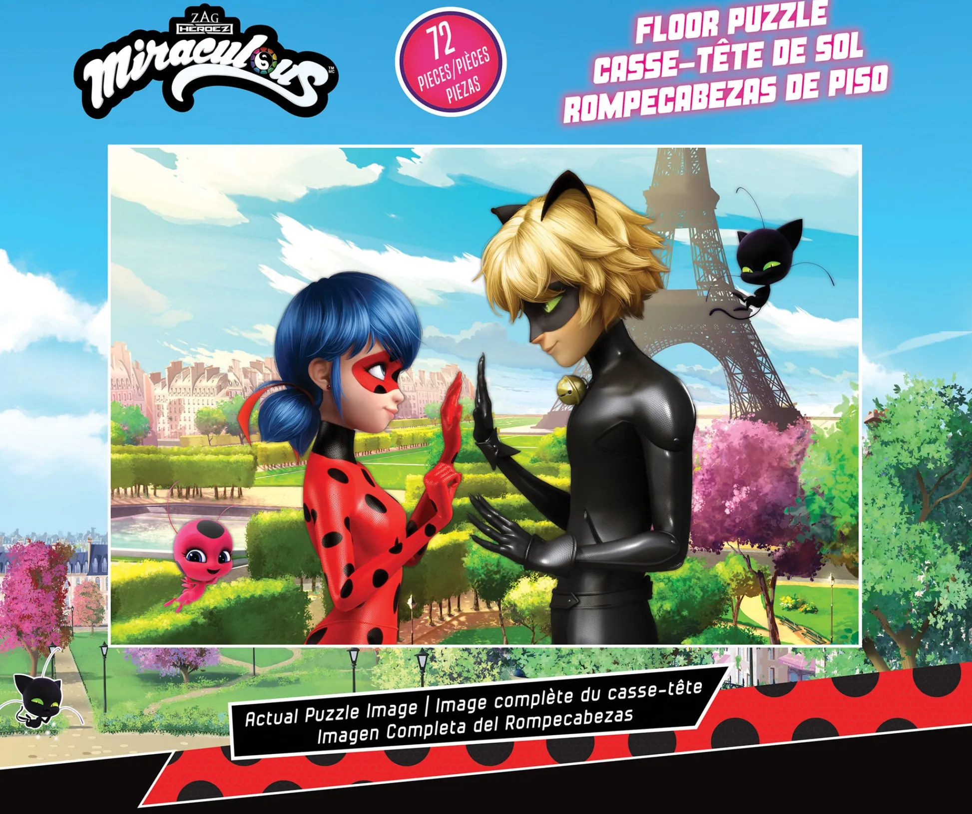 The Distribution Solutions Miraculous Ladybug & Cat Noir 72-Piece Floor Puzzle* Puzzles