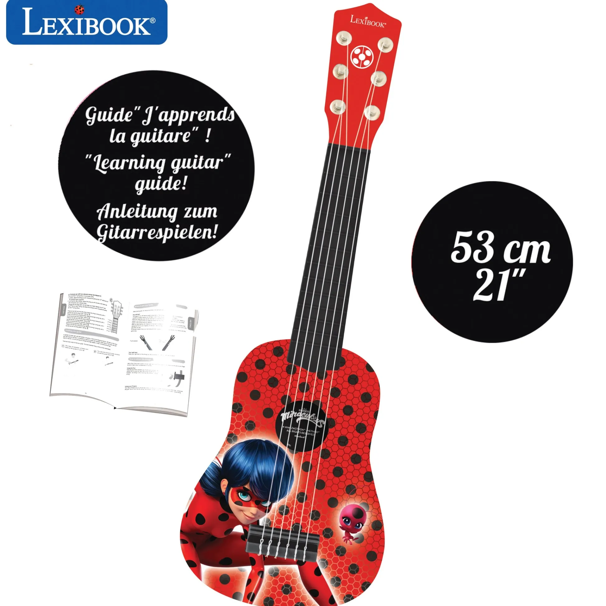 Lexibook Miraculous Ladybug My First Guitar - 21'' Toy Instrument* Musical & Sound Toys|Musical Toys & Instruments