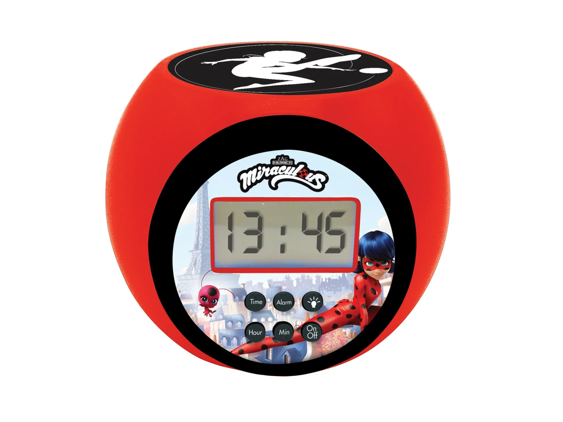 Lexibook Miraculous Ladybug Projector Alarm Clock - Kids' Nightlight - Red* Electronics