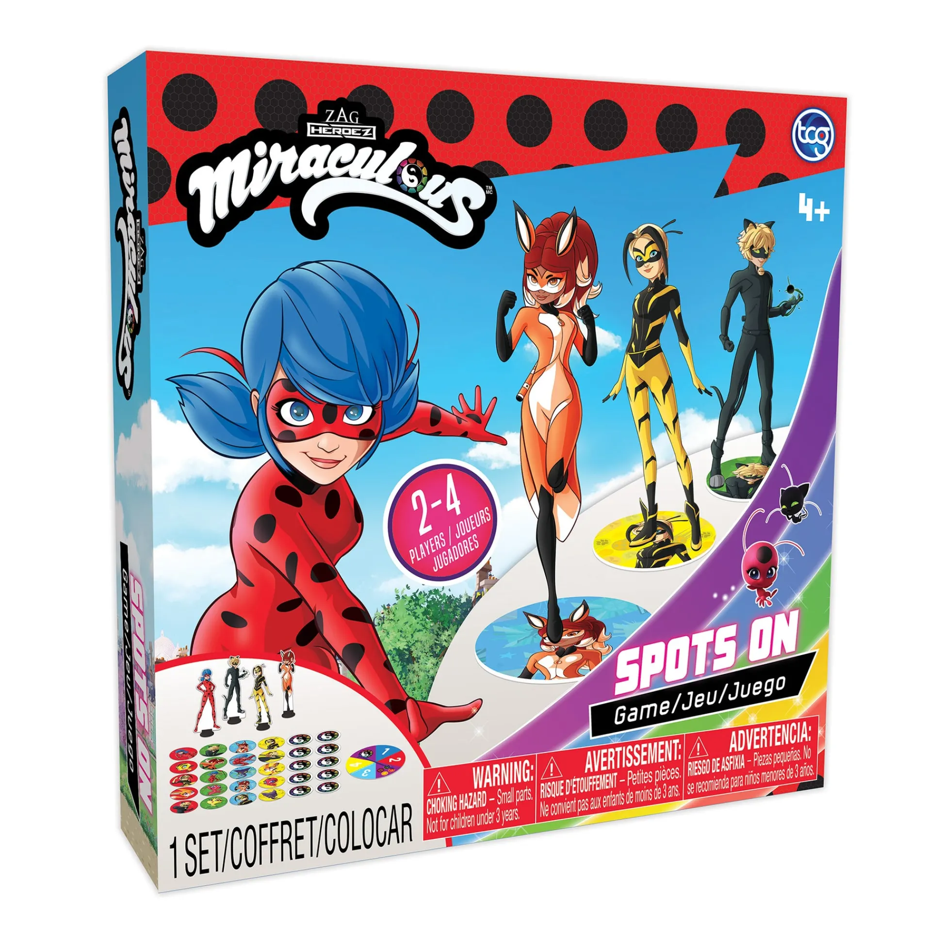 The Distribution Solutions Miraculous Ladybug Spots On Adventure Board Game* Role-Playing Games|Board Games