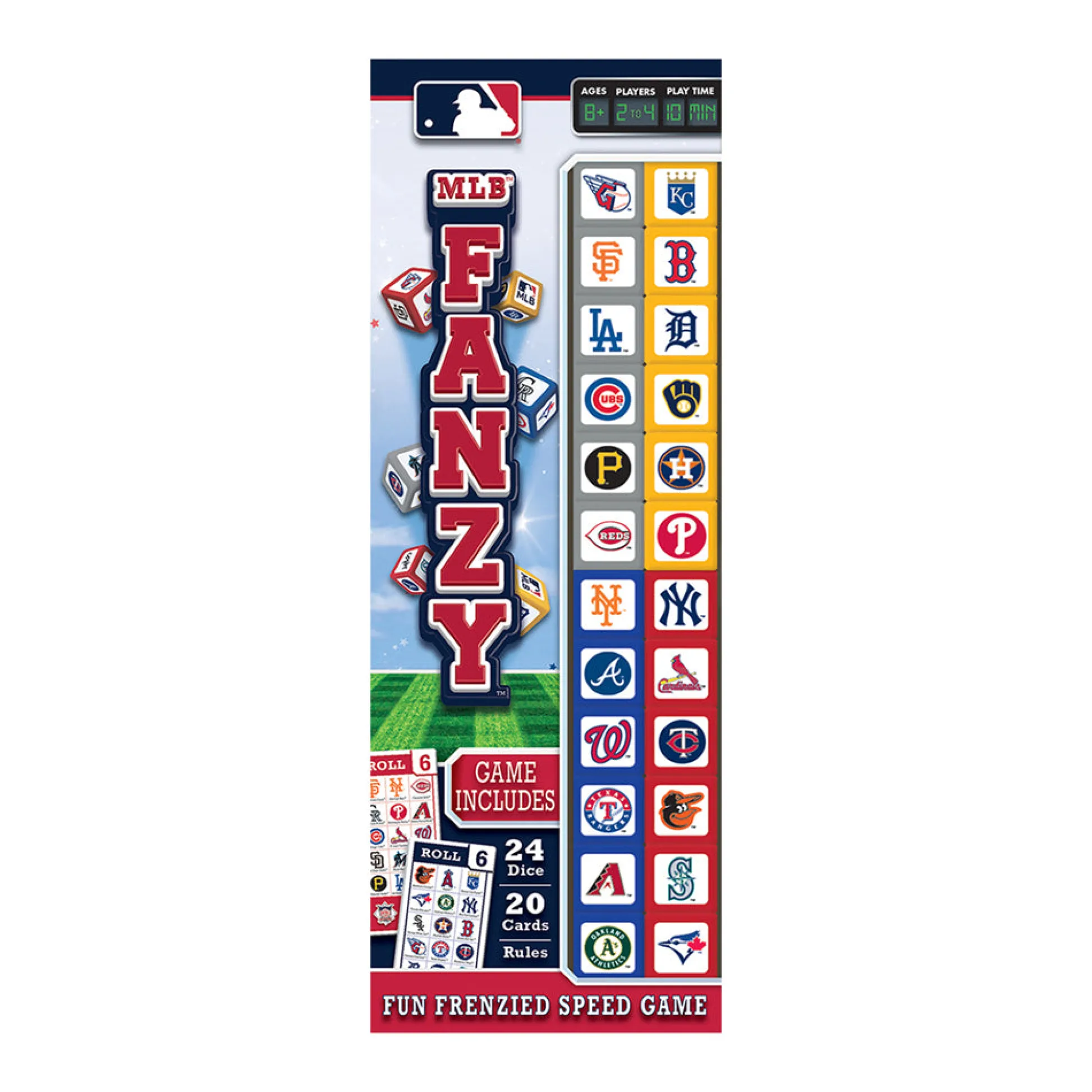 AreYouGame MLB Official Licensed Fanzy Dice Game for Baseball Fans* Dice, Roll & Write Games