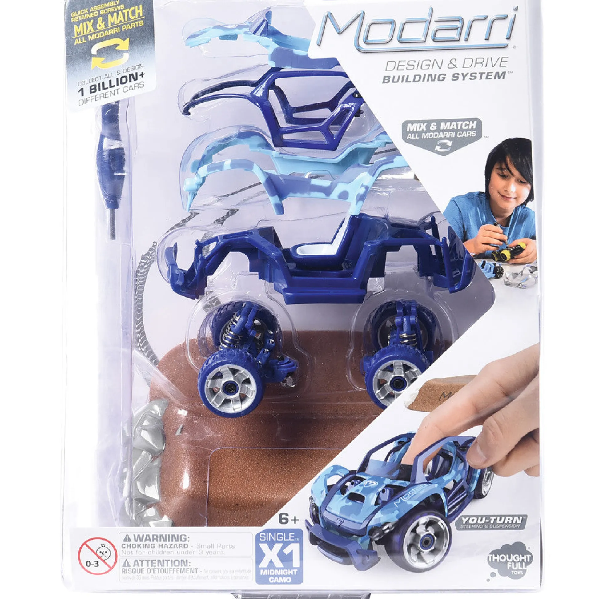 Flat River Group Modarri Midnight Camouflage DIY Toy Car - Design, Build & Drive Experience for Kids 6+* Playsets & Racetracks