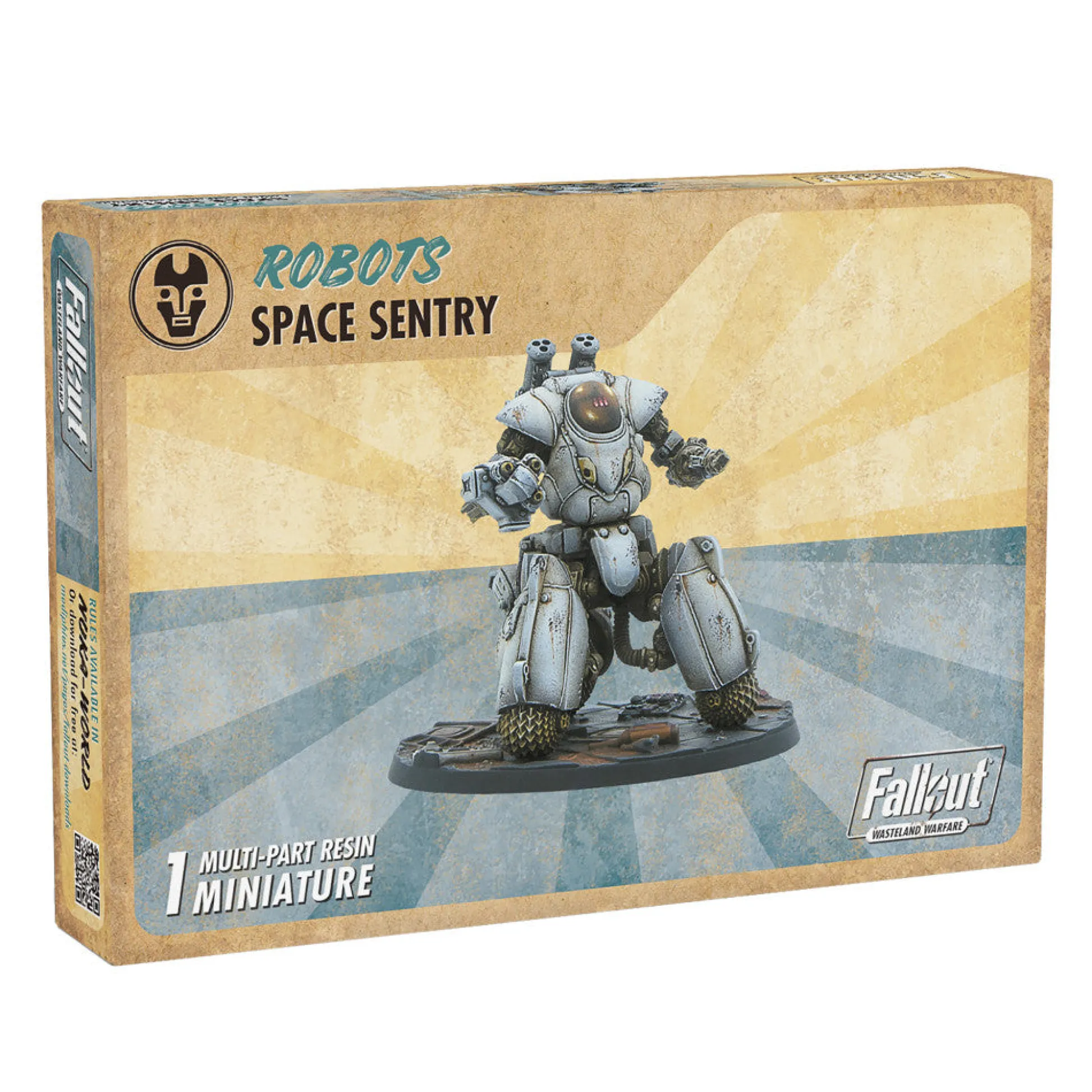 Flat River Group Modiphius Entertainment Fallout: Wasteland Warfare 32mm Space Sentry Robot Figure* Action Figures