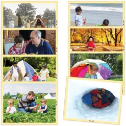 Educators Resource MOJO Change of Seasons 8-Pack Wooden Puzzles - Educational Set* Puzzles