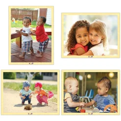 Educators Resource MOJO Friends Forever 4-Pack Wooden Puzzles - Mixed pc* Puzzles|Social & Emotional Skills