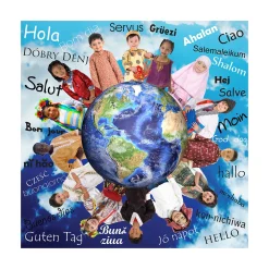 Educators Resource MOJO Hello World! 48pc Jumbo Photographic Floor Puzzle* Puzzles|Social & Emotional Skills