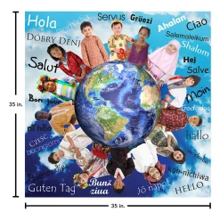 Educators Resource MOJO Hello World! 48pc Jumbo Photographic Floor Puzzle* Puzzles|Social & Emotional Skills