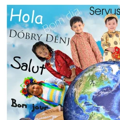 Educators Resource MOJO Hello World! 48pc Jumbo Photographic Floor Puzzle* Puzzles|Social & Emotional Skills