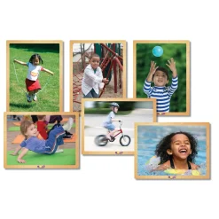 Educators Resource MOJO Kids in Motion 6-Pack Wooden Puzzles - Varied pc* Puzzles