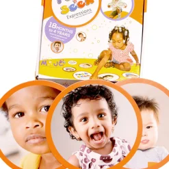 Educators Resource MOJO Seek and Peek Expression Match-Up Game - Emotional Development Tool* Social & Emotional Skills|Preschool Education Toys & Activities