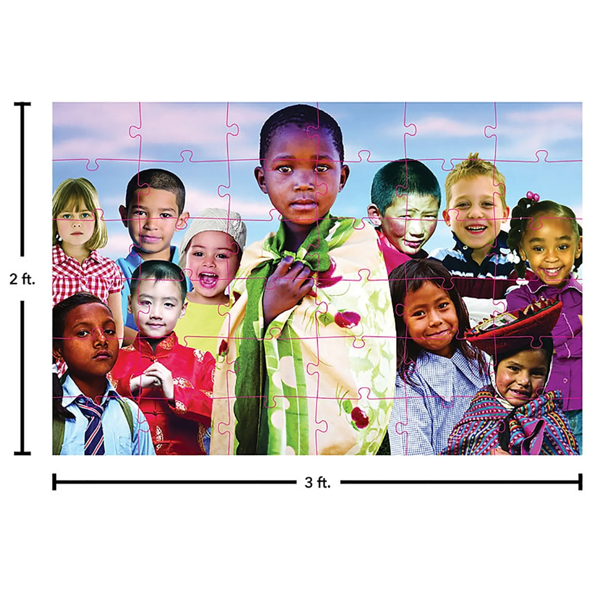 Educators Resource MOJO We Are the World 36-Piece Floor Puzzle* Puzzles|Social & Emotional Skills