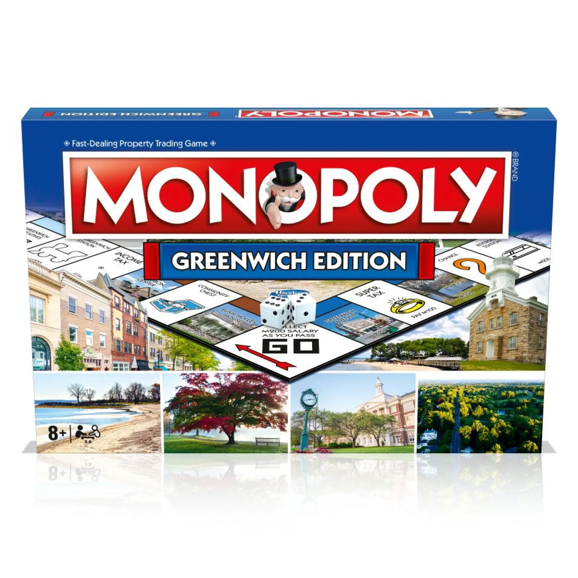 Flat River Group Monopoly Greenwich Edition - The Fast-Dealing Property Trading Board Game* Board Games|Role-Playing Games