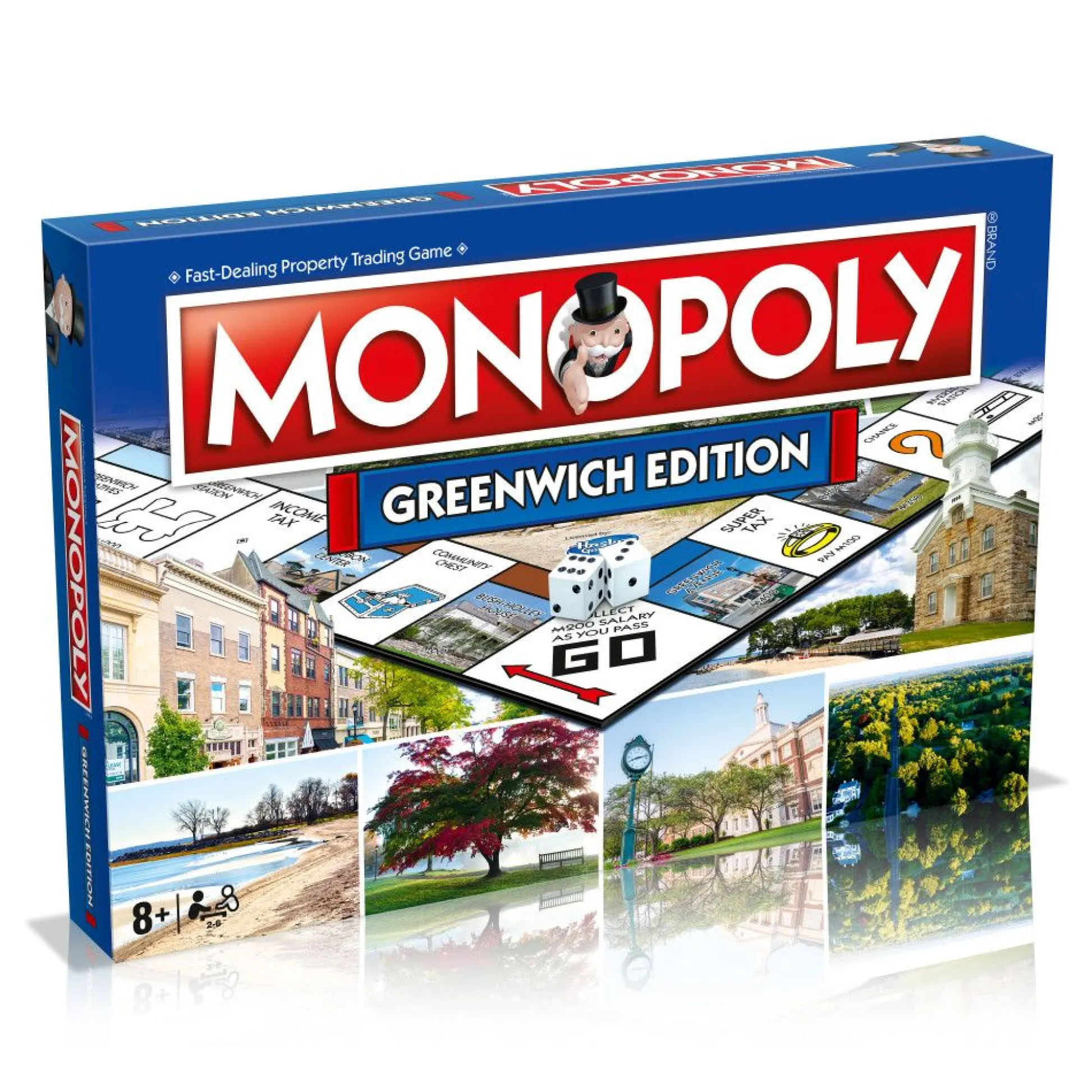Flat River Group Monopoly Greenwich Edition - The Fast-Dealing Property Trading Board Game* Board Games|Role-Playing Games