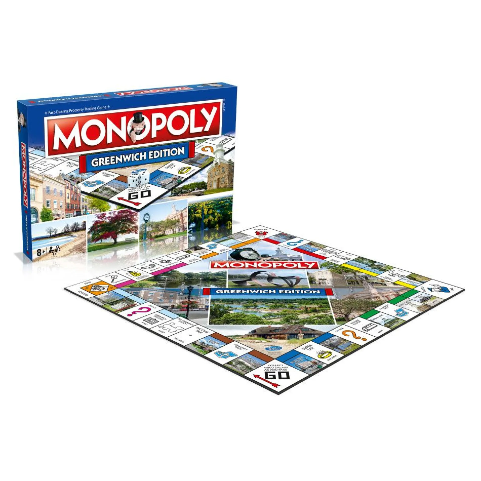 Flat River Group Monopoly Greenwich Edition - The Fast-Dealing Property Trading Board Game* Board Games|Role-Playing Games