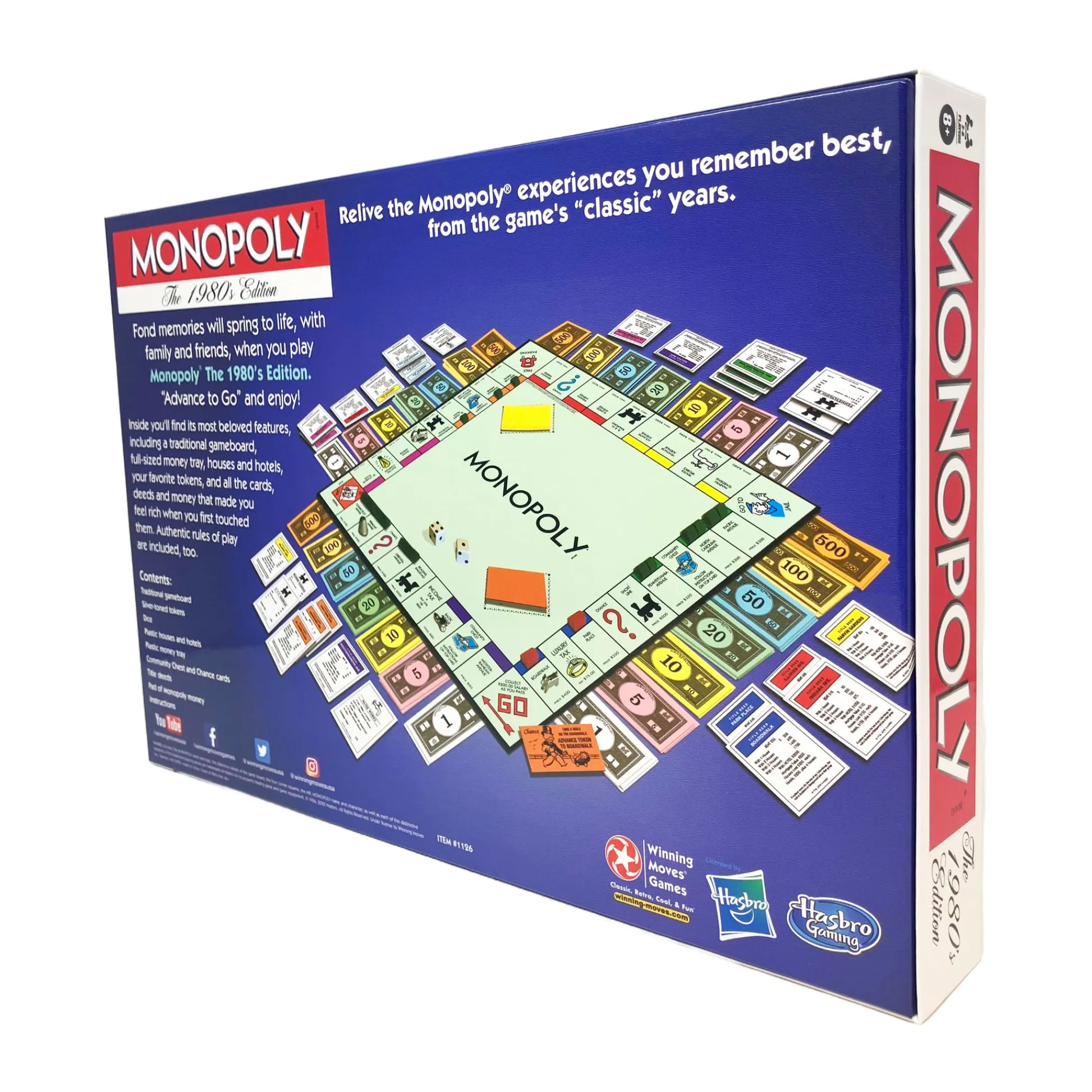 AreYouGame Monopoly 1980's Edition Classic Board Game by Winning Moves* Role-Playing Games|Board Games