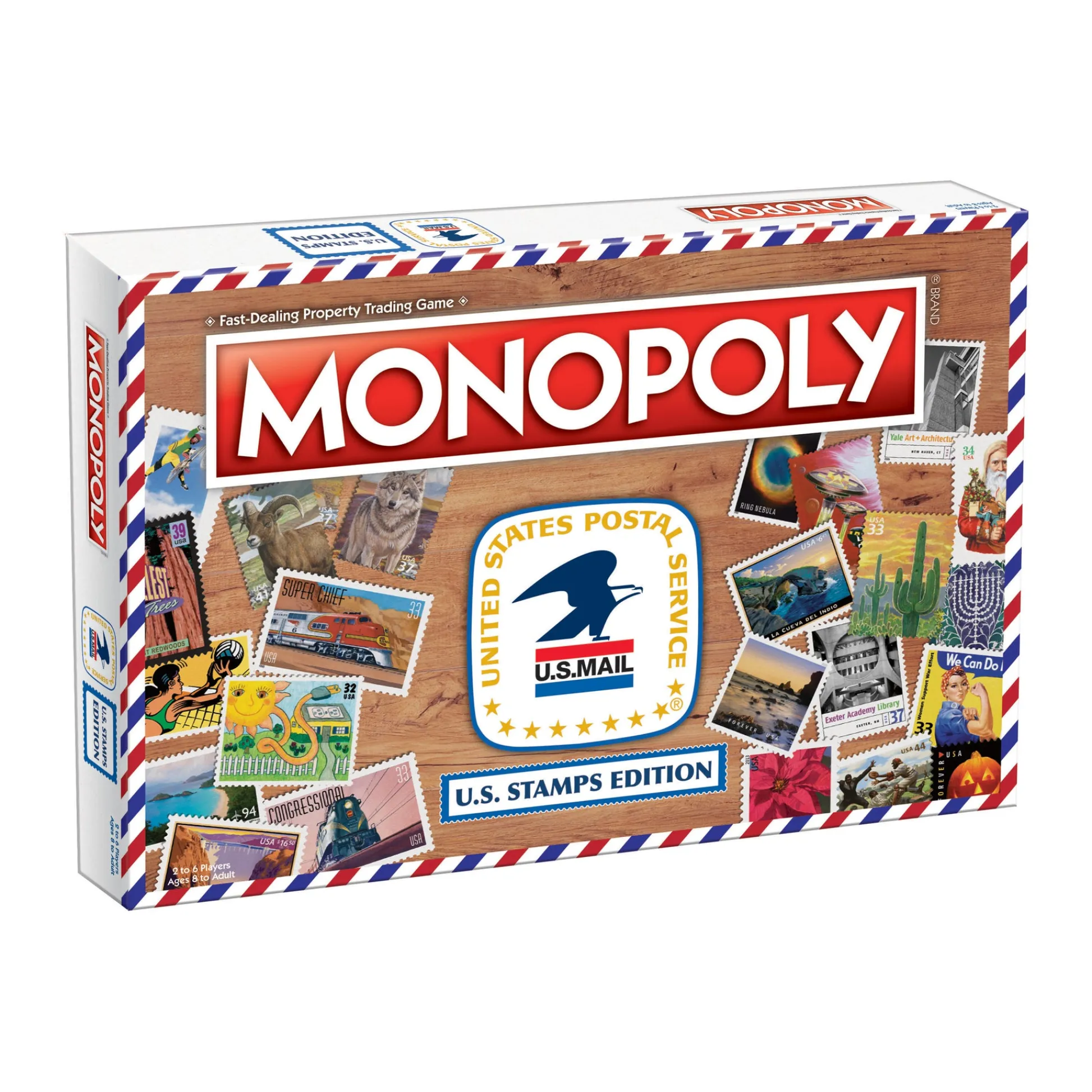 AreYouGame Monopoly U.S. Stamps Edition Collectible Board Game* Role-Playing Games|Board Games