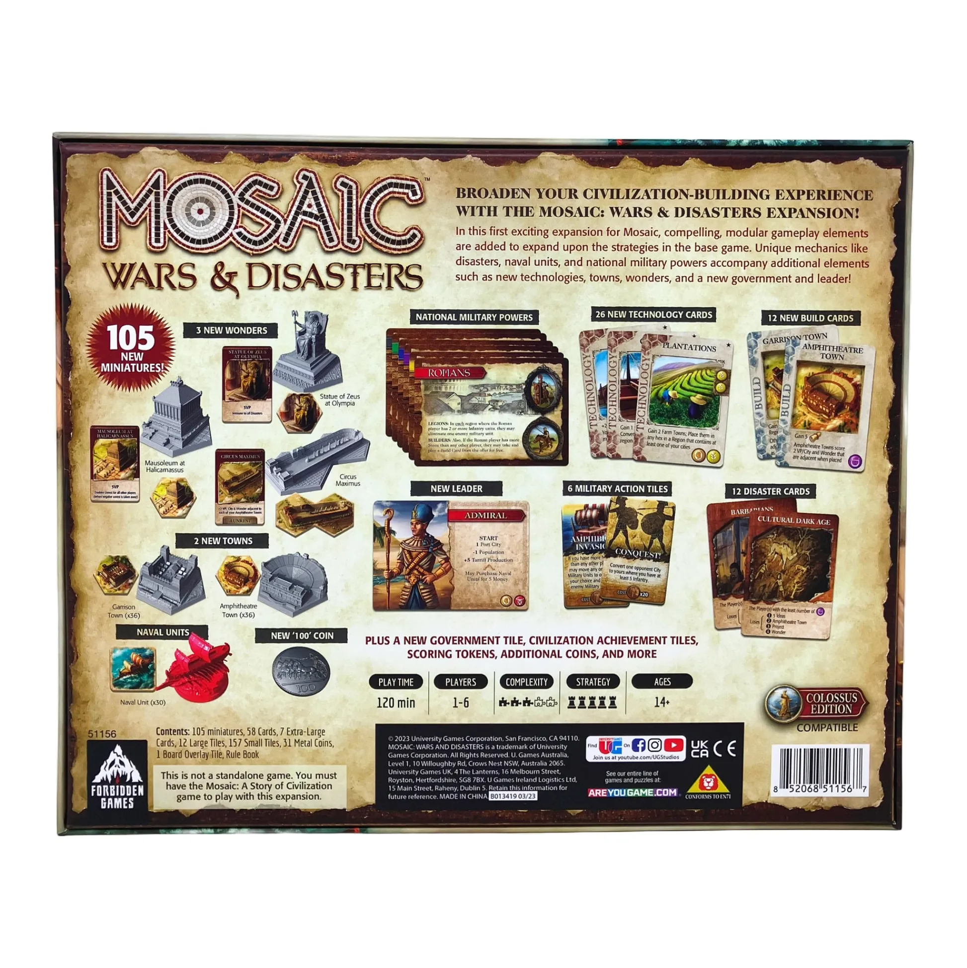 AreYouGame Mosaic: Wars & Disasters Expansion - Colossus Edition Strategy Game* Strategy Games