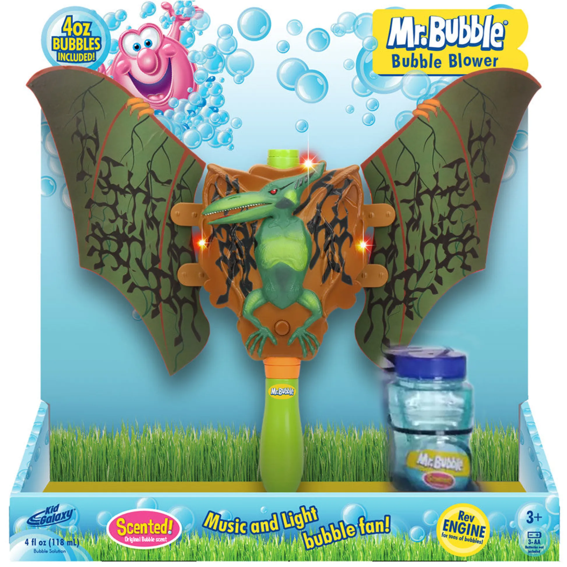 Flat River Group Mr. Bubble Musical Dinosaur Bubble Blower with Lights & Sounds* Preschool Education Toys & Activities