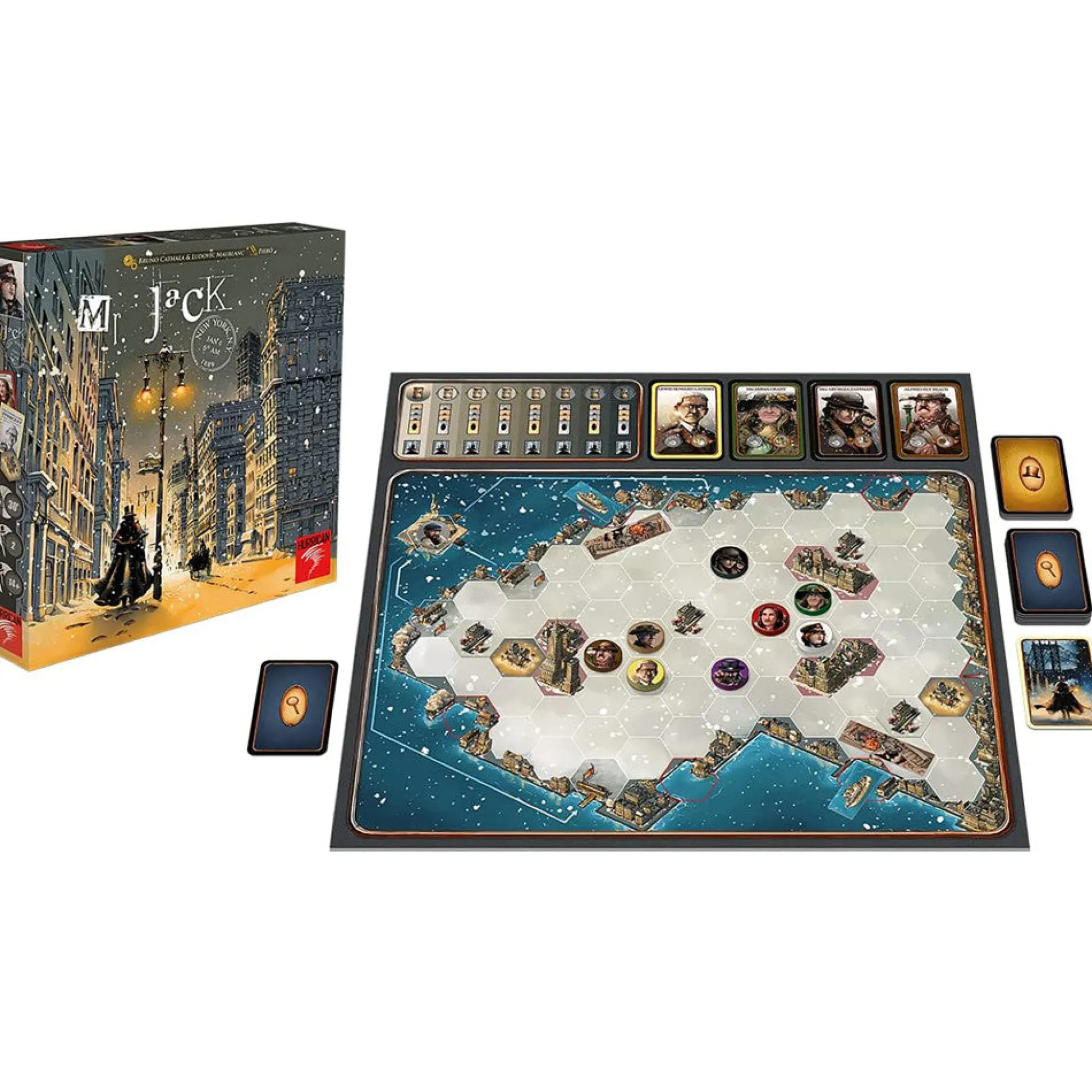 Flat River Group Mr. Jack New York - Tactical Detective Strategy Board Game* Role-Playing Games|Board Games